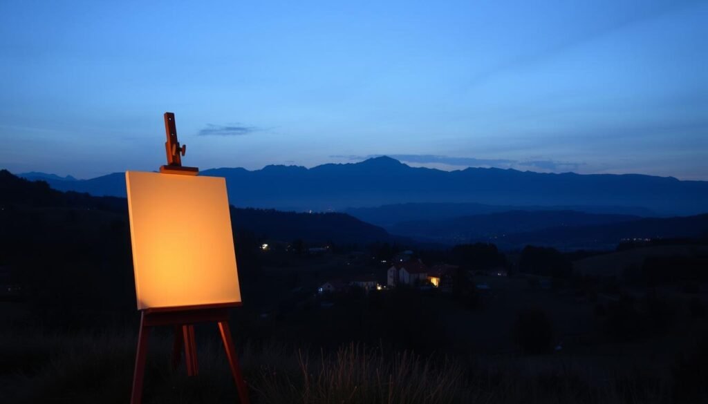 Hitler's painting style